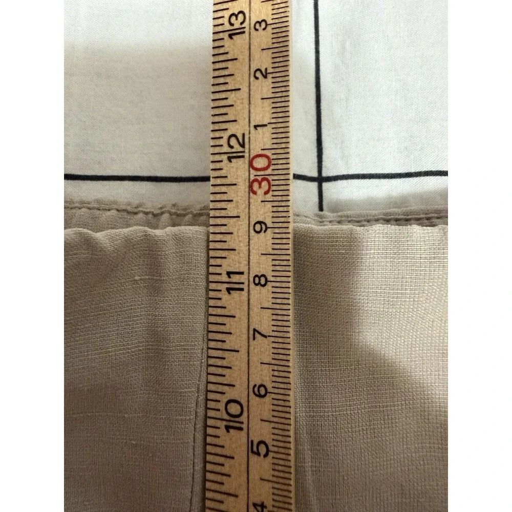 NWT Coldwater Creek Silk & Linen Wide Leg Pants Women's 12 Holly Fit Side Zip